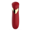 Mini wibrator Crushious Blinders ładowany czerwony silikonowy 10 cm
