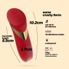 Mini wibrator Crushious Blinders ładowany czerwony silikonowy 10 cm