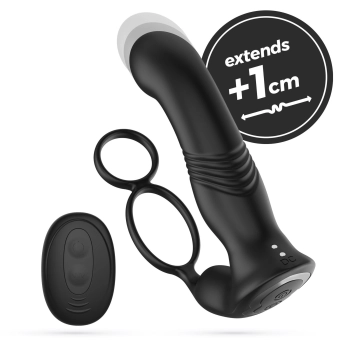 Masażer prostaty Crushious Erixos z pilotem silikonowy 16,5 cm