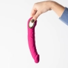Wibrator realistyczny Crushious Magnus Bend zginany różowy USB