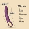 Wibrator realistyczny Crushious Magnus Bend giętki fioletowy USB 22 5 cm