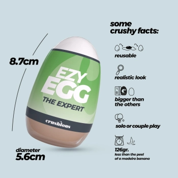 Masturbator jajko Crushious Ezy Egg 8,7 cm