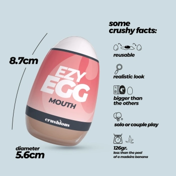 Masturbator jajko Crushious Ezy Egg oralny 8,7 cm