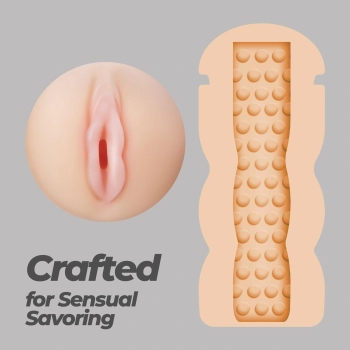 Przenośny masturbator waginalny Crushious Fappucino