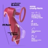 Stymulator ssący Crushious Saci silikonowy USB 17,7 cm