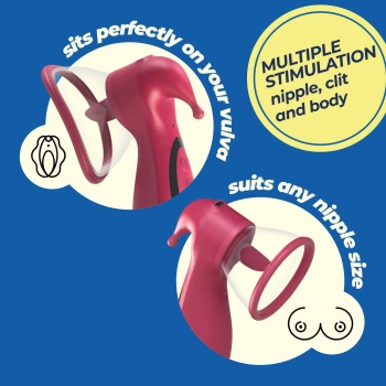 Stymulator ssący Crushious Saci silikonowy USB 17,7 cm