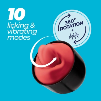 Masturbator rotacyjny Crushious Slurpy 2 w 1 USB 22 cm