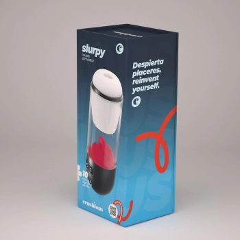 Masturbator rotacyjny Crushious Slurpy 2 w 1 USB 22 cm