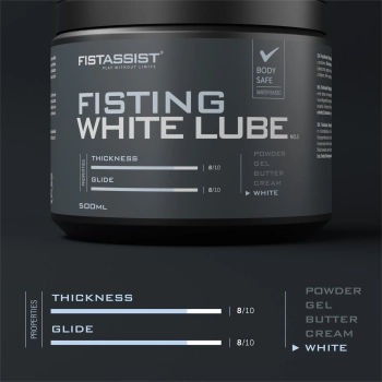 Gęsty biały lubrykant do fistingu Fist Assist Cobeco 500ml