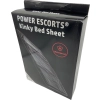 Prześcieradło kinky Power Escorts czarne wodoodporne 160 227 cm
