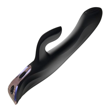 Wibrator króliczek Rachel Deluxe Power Escorts czarny silikonowy USB 23 cm