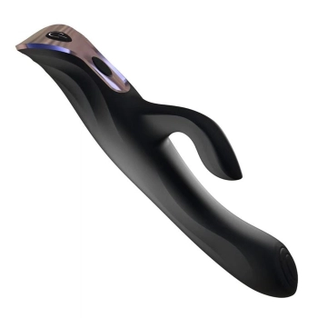 Wibrator króliczek Rachel Deluxe Power Escorts czarny silikonowy USB 23 cm