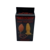 Wibrujący korek analny pompowany Power Escorts silikonowy 10 cm miąższowy