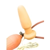 Wibrujący korek analny pompowany Power Escorts silikonowy 10 cm miąższowy