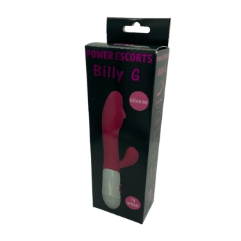 Wibrator króliczek silikonowy Power Escorts 20 cm czarny