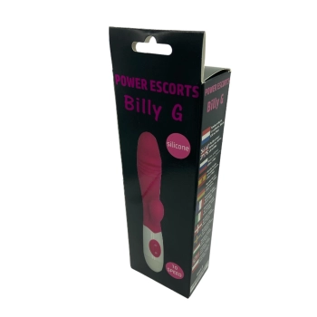 Wibrator króliczek silikonowy Power Escorts 20 cm czarny