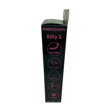 Wibrator króliczek silikonowy Power Escorts 20 cm czarny