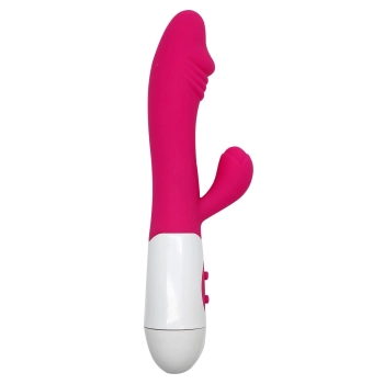Wibrator króliczek silikonowy Power Escorts 20 cm czarny
