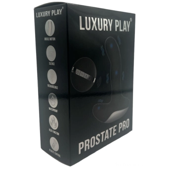 Masażer prostaty silikonowy Luxury Play USB 7 trybów podgrzewany czarny