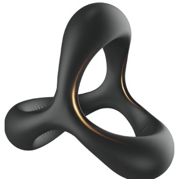 Ring- 3in1 Cockring Black