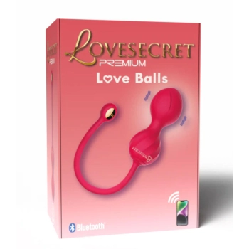 Kulki Kegla Lovesecret Premium z aplikacją różowe silikonowe USB 22 cm
