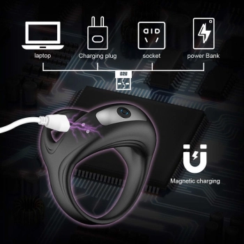 Wibrujący pierścień erekcyjny Lovesecret Premium silikonowy wodoodporny USB