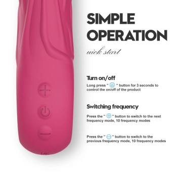 Wibrator Lovesecret Premium G Spot realistyczny różowy USB 22 cm