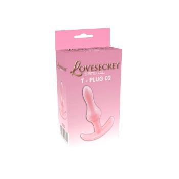 Korek analny Lovesecret T Plug różowy 8,5 cm