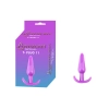 Korek analny elastyczny TPE Lovesecret Sensual fioletowy 12,3 cm