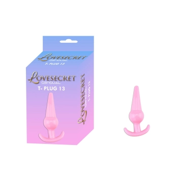 Korek analny Lovesecret Sensual T Plug 13 różowy 12,6 cm