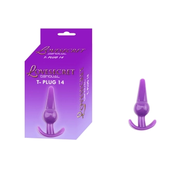 Korek analny elastyczny TPE Lovesecret Sensual fioletowy 12,6 cm