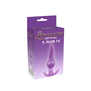 Korek analny elastyczny TPE Lovesecret Sensual fioletowy 12,6 cm