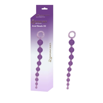 Koraliki analne silikonowe Lovesecret fioletowe 30 cm