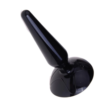 Korek analny z przyssawką Lovesecret czarny 11 cm