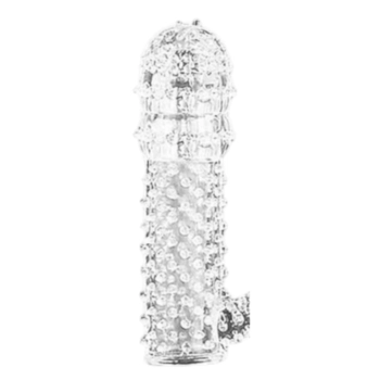 Rękaw na penisa przezroczysty z wypustkami Lovesecret LS37 12,5 cm