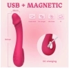 Wibrator punktu G Vibey elastyczny różowy USB 19 cm