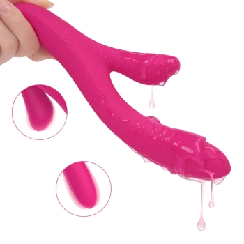 Wibrator króliczek Vibey Model Y Power Escorts różowy USB 23 5 cm