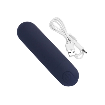 Wibrator-Strong Bullet Vibrator Black USB 10 Function