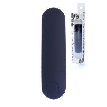 Wibrator-Strong Bullet Vibrator Black USB 10 Function