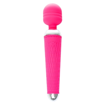 Masażer wand silikonowy B Series Magic różowy USB 19,5 cm 10 funkcji