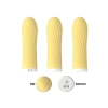 Stymulator-Rechargeable Silicone Touch Vibrator USB 10 Functions - Yellow