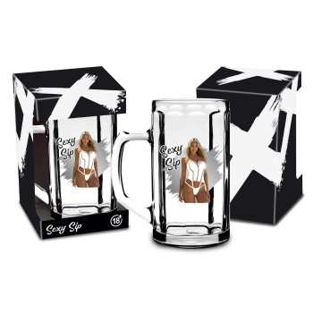 Kufel szklany Sexy Sip 500ml House of Mugs