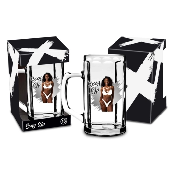 Kufel szklany Sexy Sip 500ml House of Mugs