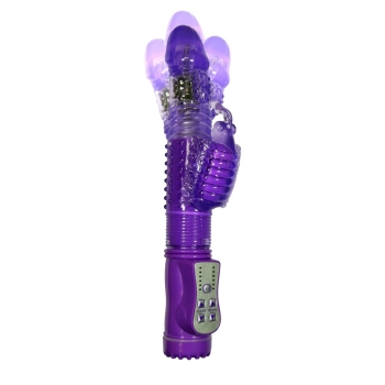 Wibrator-Królik, Wibracja/Rotacja/Góra-dół 36 funkcji Fioletowy