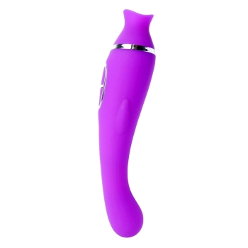 Wibrator-KELLY Purple- 12 vibration functions / 8 stimulation functions USB