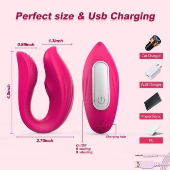 Wibrator przenośny sterowany aplikacją Lyla różowy silikonowy USB