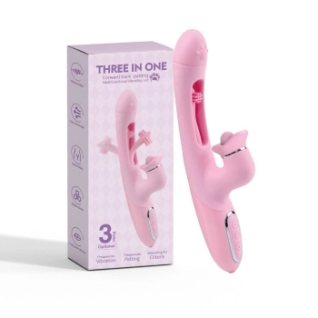 Trzyfunkcyjny wibrator B Series Lyla silikonowy USB wodoodporny