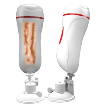 Męski masturbator wibrujący z przyssawką B-Series Lyla wodoodporny