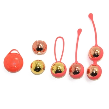 Wibrujące kulki Kegla Trinity Tones silikonowe wodoodporne 12 cm zestaw 3