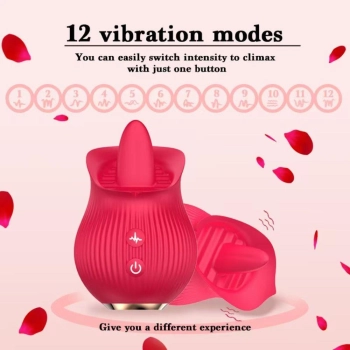 Stymulator łechtaczki z lizaniem Petal Bliss silikonowy USB 9cm
